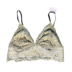XOXO Lace Bralette in Olive Green Large